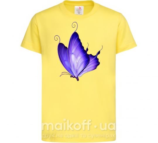Детская футболка Flying butterfly Лимонный фото