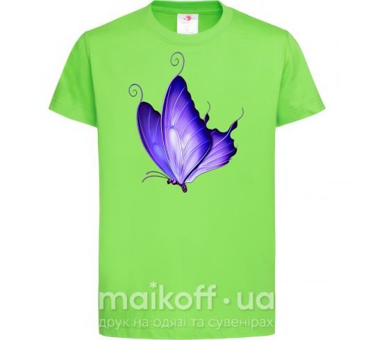 Детская футболка Flying butterfly Лаймовый фото
