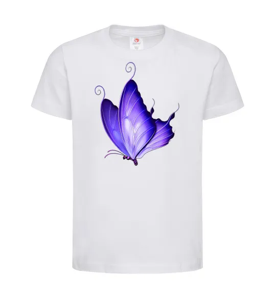 Детская футболка Flying butterfly Белый фото