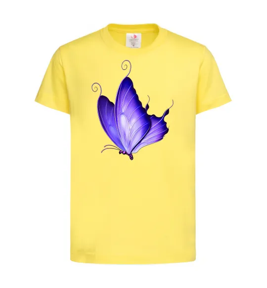 Детская футболка Flying butterfly Лимонный фото