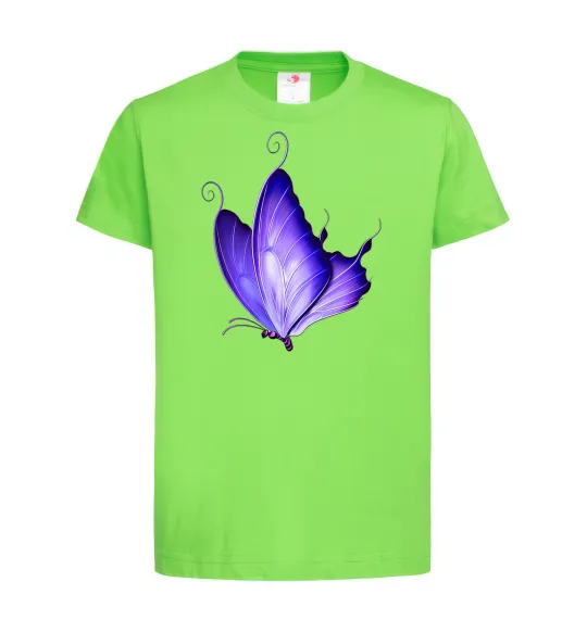 Детская футболка Flying butterfly Лаймовый фото