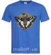 Мужская футболка Round butterfly Ярко-синий фото