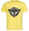 Мужская футболка Round butterfly Лимонный фото