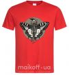 Мужская футболка Round butterfly Красный фото