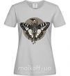 Женская футболка Round butterfly Серый фото