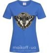 Жіноча футболка Round butterfly Яскраво-синій фото