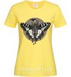 Женская футболка Round butterfly Лимонный фото