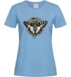 Жіноча футболка Round butterfly Блакитний фото