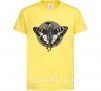 Дитяча футболка Round butterfly Лимонний фото