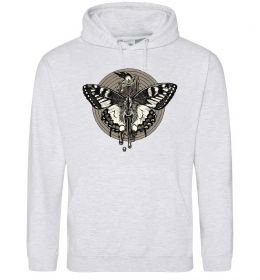 Женская толстовка (худи) Round butterfly