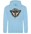 Жіноча толстовка (худі) Round butterfly Блакитний Жіноча толстовка (худі) Round butterfly Блакитний фото