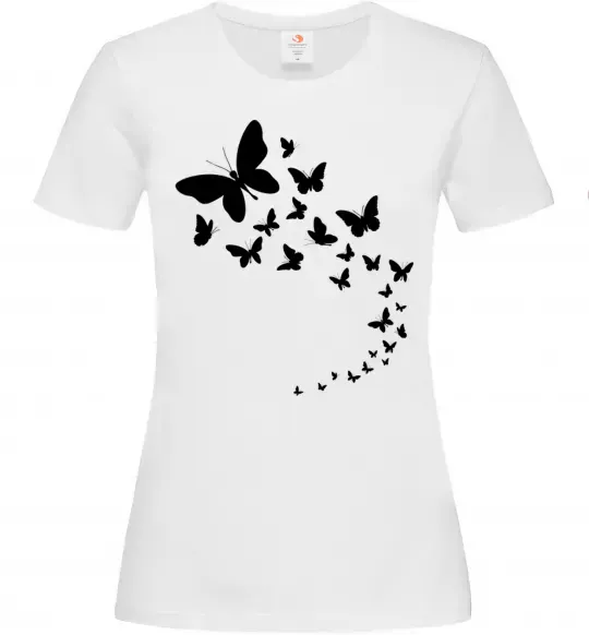 Женская футболка Метелики в польоті Белый фото