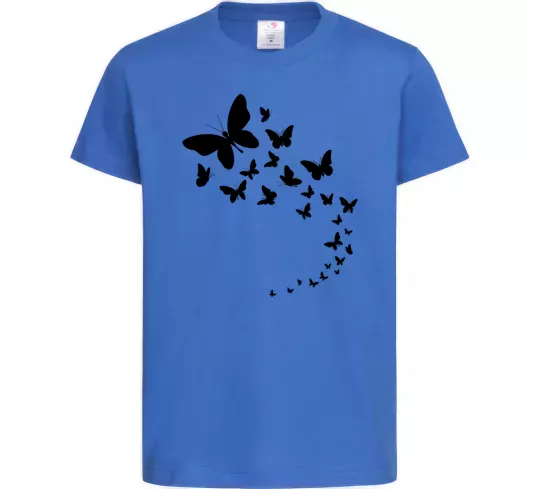 Детская футболка Метелики в польоті Ярко-синий фото