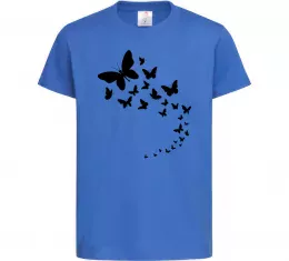 Детская футболка Метелик жовто-блакитний Белый фото