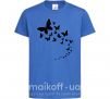 Детская футболка Бабочки в полете Ярко-синий фото