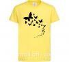 Дитяча футболка Бабочки в полете Лимонний фото