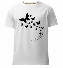 Чоловіча преміум футболка Метелики в польоті