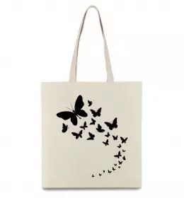 Эко-сумка Метелик арт Бежевый фото