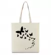 Эко-сумка Метелики в польоті Бежевый фото