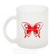 Чашка скляна Красная бабочка Фроузен фото