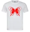 Мужская футболка Червоний метелик Белый Мужская футболка Червоний метелик Белый фото