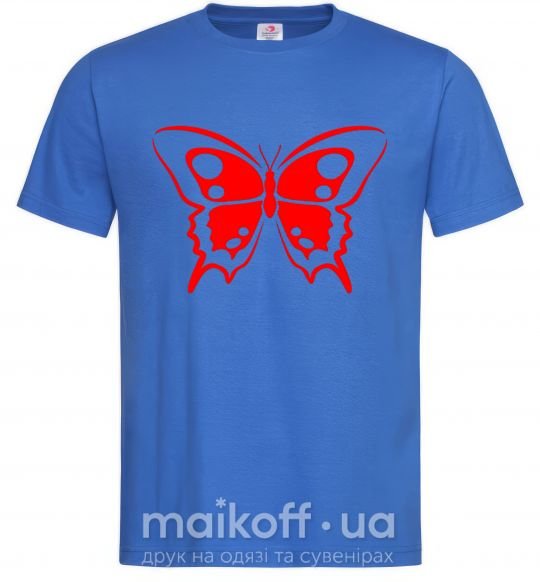 Чоловіча футболка Красная бабочка Яскраво-синій фото