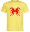 Мужская футболка Красная бабочка Лимонный фото