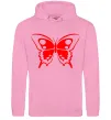 Мужская толстовка (худи) Червоний метелик Розовый Мужская толстовка (худи) Червоний метелик Розовый фото