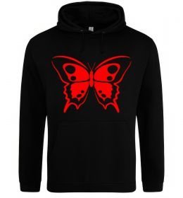 Женская толстовка (худи) Червоний метелик Женская толстовка (худи) Червоний метелик