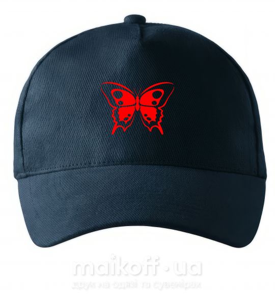Кепка Красная бабочка Темно-синий фото