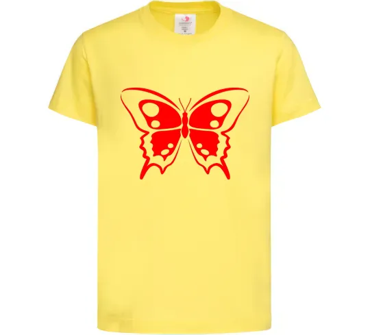 Детская футболка Червоний метелик Лимонный фото