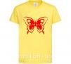 Детская футболка Красная бабочка Лимонный фото