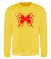 Свитшот Красная бабочка Солнечно желтый фото