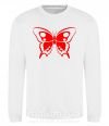 Світшот Красная бабочка Білий фото