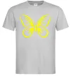 Мужская футболка Жовтий метелик неон Серый Мужская футболка Жовтий метелик неон Серый фото