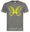 Мужская футболка Желтая бабочка неон Графит фото