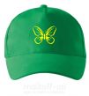 Кепка Желтая бабочка неон Зеленый фото