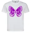 Мужская футболка Фіолетовий метелик Белый Мужская футболка Фіолетовий метелик Белый фото