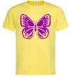 Мужская футболка Фіолетовий метелик Лимонный Мужская футболка Фіолетовий метелик Лимонный фото