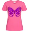 Женская футболка Фіолетовий метелик Ярко-розовый Женская футболка Фіолетовий метелик Ярко-розовый фото