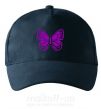 Кепка Фиолетовая бабочка одноцвет Темно-синий фото