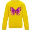 Детский Свитшот Фіолетовий метелик Солнечно желтый фото