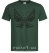 Мужская футболка Butterfly wings Темно-зеленый фото