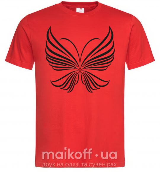 Мужская футболка Butterfly wings Красный фото