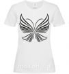 Жіноча футболка Butterfly wings Білий фото