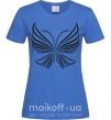 Женская футболка Butterfly wings Ярко-синий фото