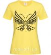 Женская футболка Butterfly wings Лимонный фото