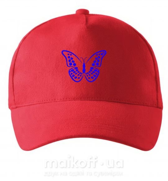 Кепка Синяя бабочка Червоний фото