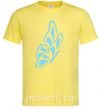 Чоловіча футболка Небесно голубая бабочка Лимонний фото