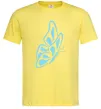 Чоловіча футболка Небесно-блакитний метелик Лимонний Чоловіча футболка Небесно-блакитний метелик Лимонний фото